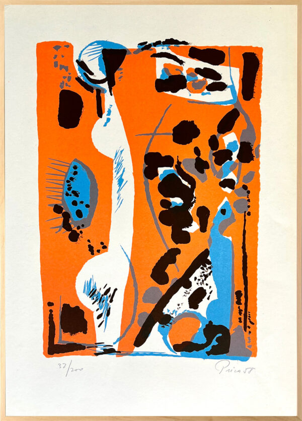 Zlatko Prica. Kompozicija. 1958. Serigrafija.